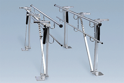 Adjustable Height & Width Single Operatior Adjustable Parallel Bars - Floor Mounted Bailey Model 565 