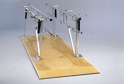 Adjustable Height & Width Single Operator Adjustable Parallel Bars - Floor Mounted Bailey Model 575