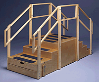 Straight Training Staircase with Bus Step - Bailey Model 810
