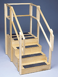 Straight Platform Enclosed Training Stairs - Bailey Model 808