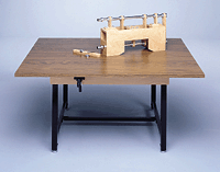 Economy Hi-Low Work Table (shown with Model 644 Assembly Device)
